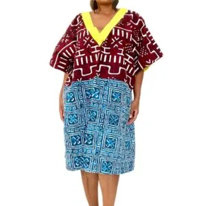 Maroon Midi Kaftan