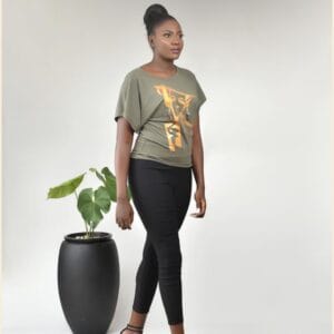 Aima's Brand - Olive Green Batwing T-Shirt