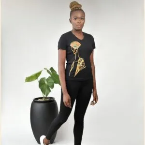 Aima's Casual Wear - Female Black T-Shirt
