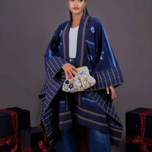 DFL Rocks Navy Kimono