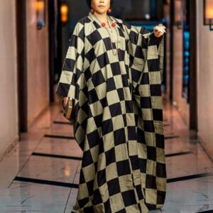 Odio Mimonet Haute Couture - Checkered Agbada