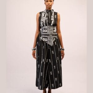 Dye Lab Batik Jumpsuit - Black & White