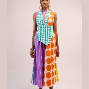 Dye Lab Batik Jumpsuit - Tangerine